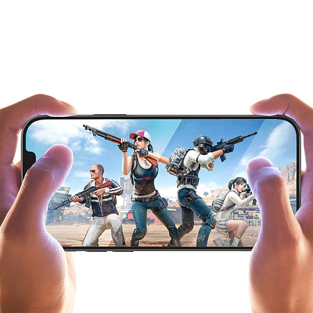 Защитное стекло на iPhone 12 mini (5.4) A19, HOCO, Shatterproof ultra-fine edge full screen HD tempered film, черное