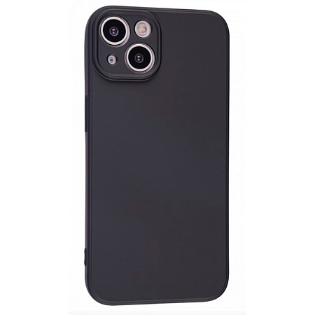 Чехол силиконовый для iPhone 14 (6.1), good quality, c защитой камеры, X-CASE, черный