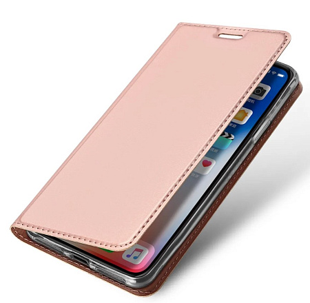 Чехол-книжка для iPhone XR, DU DU, боковой, розовый