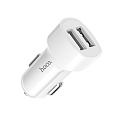 Автомобильное зарядное устройство, 2 USB, HOCO