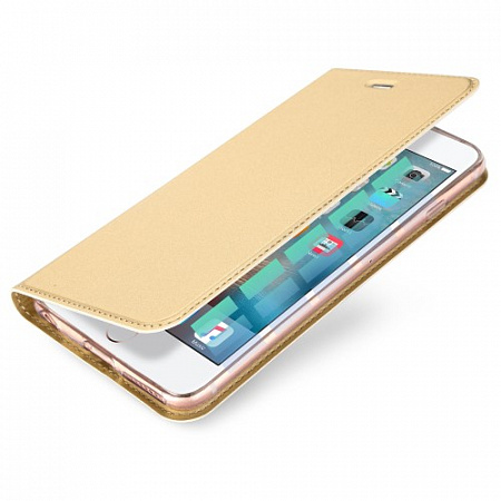 Чехол-книжка для iPhone 5/5S/5SE, DU DU, боковой, золотой