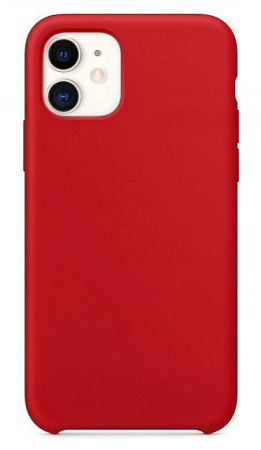 Чехол - накладка для iPhone 11, Silicon Case, красный
