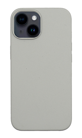 Чехол-накладка для iPhone 14, Silicon Case, без лого, светло-серый