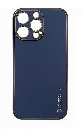 Чехол силиконовый для iPhone 13 Pro (6.1), Graceful Leather series, HOCO, фиолетовый