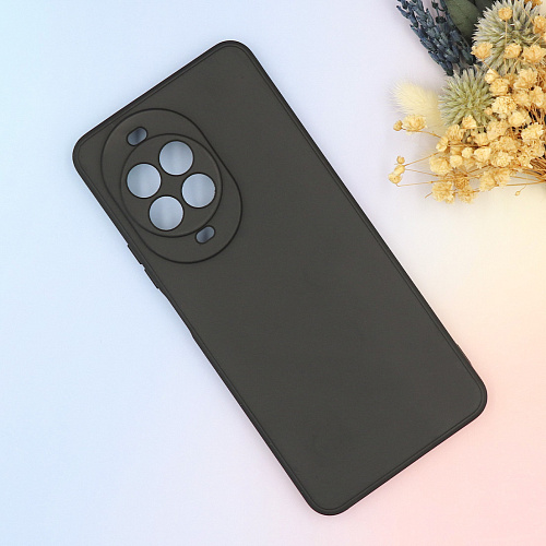 Чехол силиконовый для Huawei Nova 14 Pro, с микрофиброй внутри, с защитой камеры, X-CASE, черный