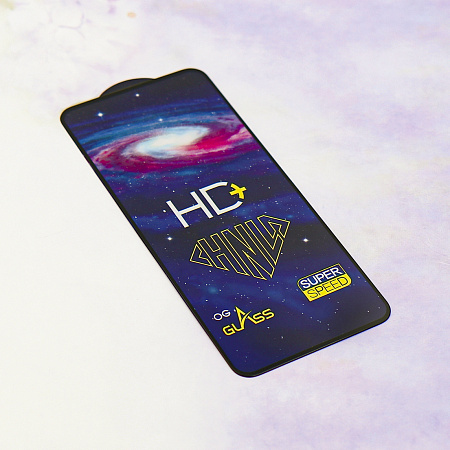 Защитное стекло на TECNO Pova 7 Ultra, HD+, прозрачное с черной рамкой, X-CASE