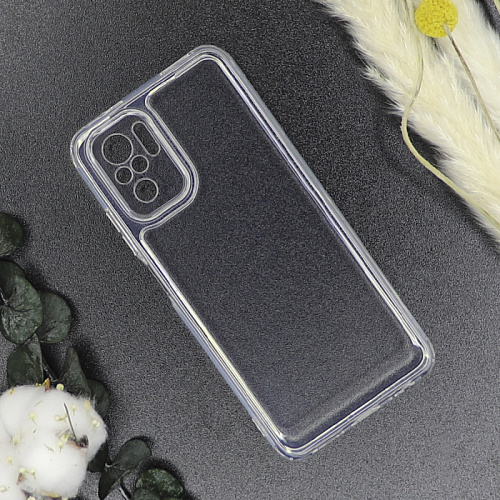 Чехол силиконовый для Xiaomi Redmi Note 10 (4G)/Note 10S, с защитой камеры, X-CASE, прозрачный