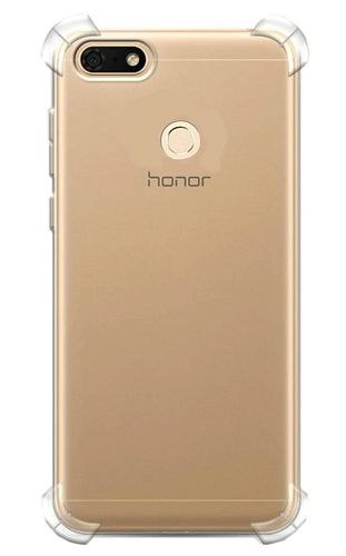 Чехол силиконовый для Honor 7C Pro/Nova 2 Lite/Y7 Prime 2018/Y7-2018, усиленные края, прозрачный