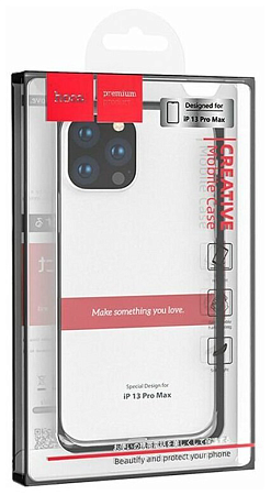 Чехол силиконовый для iPhone 13 Pro Max (6.7), Light series TPU, HOCO, прозрачный