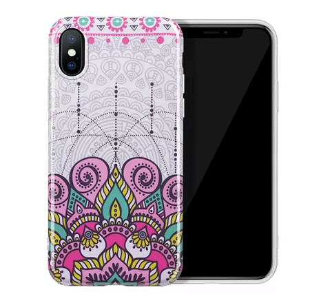 Чехол силиконовый для iPhone X/XS, HOCO, Doren series protective case, розовый