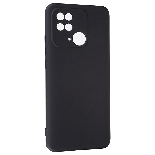Чехол силиконовый для Xiaomi Redmi 10C/Poco C40, good quality, с защитой камеры, X-CASE, черный