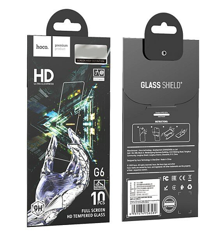 Защитное стекло на iPhone 13 Pro Max (6.7)/14 Plus, G6, HOCO, прозрачное