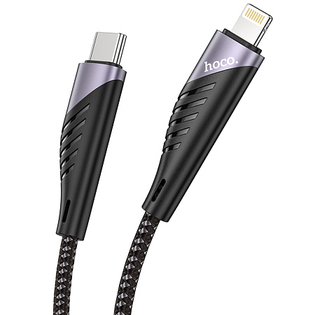 Кабель Lightning to Type-C (PD), HOCO, U95, Fast Charge, черный