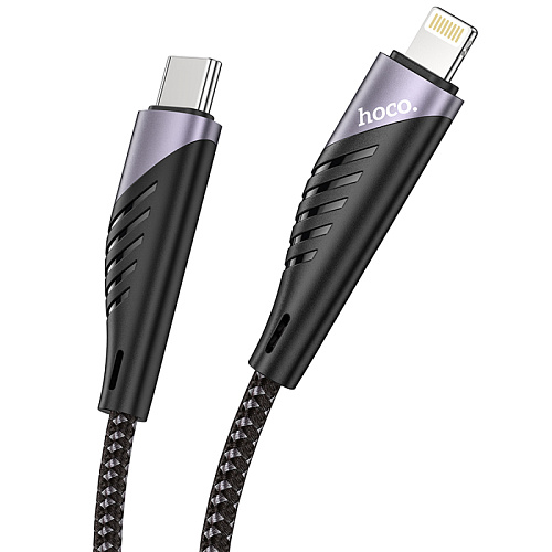 Кабель Lightning to Type-C (PD), HOCO, U95, Fast Charge, черный