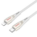 Кабель Lightning to Type-C (PD), HOCO, U133, 1.2м, серый