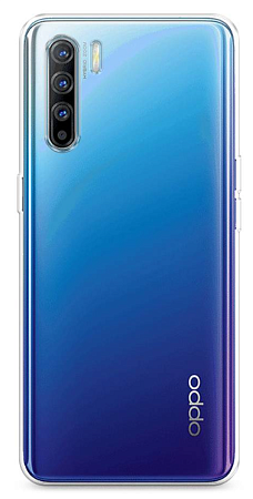Чехол силиконовый для OPPO Reno 3, X-CASE, прозрачный