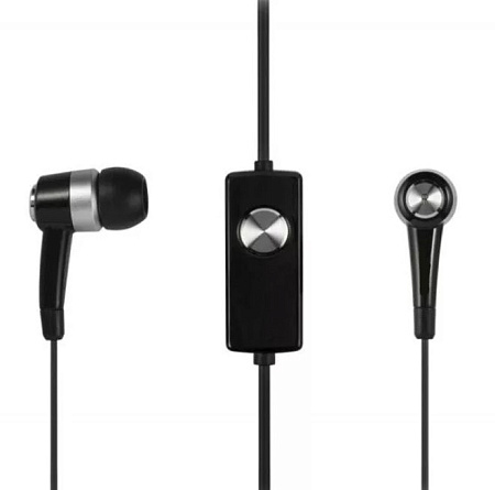 Наушники SA stereo headset, вакуумные, черные