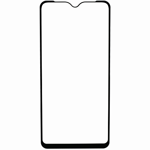 Защитное стекло на Infinix Smart 6 Plus, прозрачное с черной рамкой, X-CASE