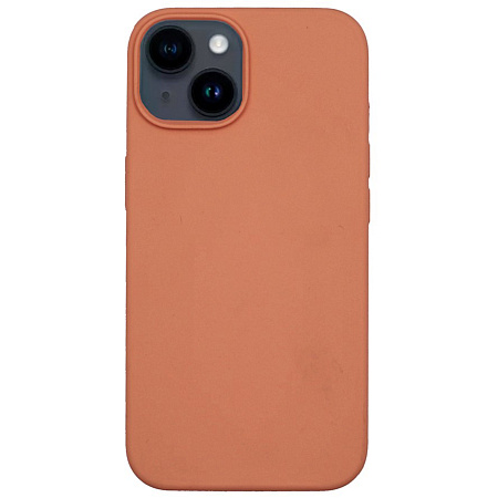 Чехол-накладка для iPhone 14, Silicon Case, без лого, лососевый
