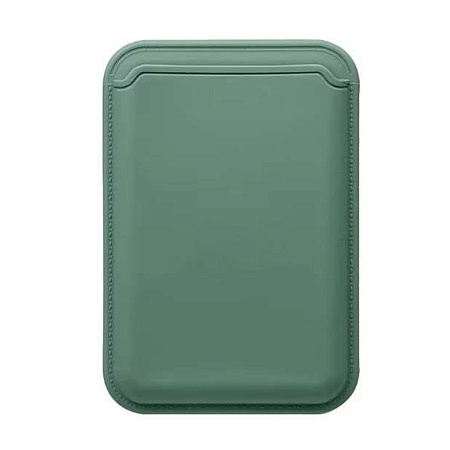 Чехол для карт (MagSafe), без лого, силиконовый, X-CASE, зеленый лес