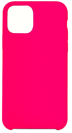 Чехол - накладка для iPhone 11, Silicon Case, ярко-розовый