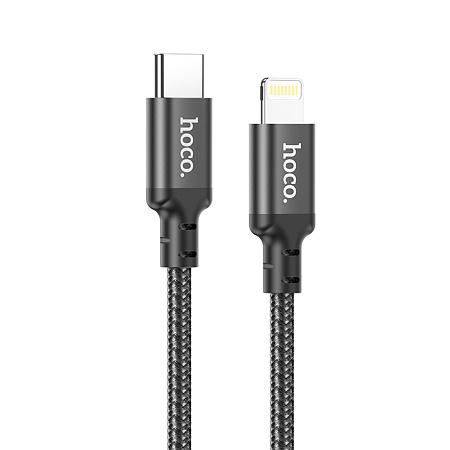 Кабель Lightning to Type-C (PD), HOCO, X14, 2м, черный