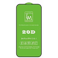 Защитное стекло на iPhone 13/13 Pro/14/16e (6.1), 20D, черное, X-CASE