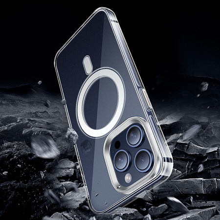 Чехол для iPhone 15 Pro, PC, Магнитный (MagSafe), AS3, HOCO, прозрачный
