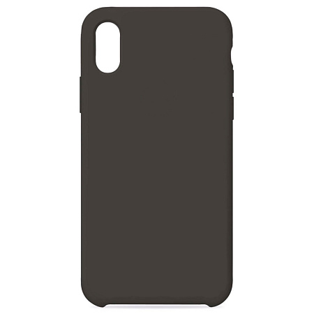 Чехол-накладка для iPhone X/XS, Silicon Case, какао