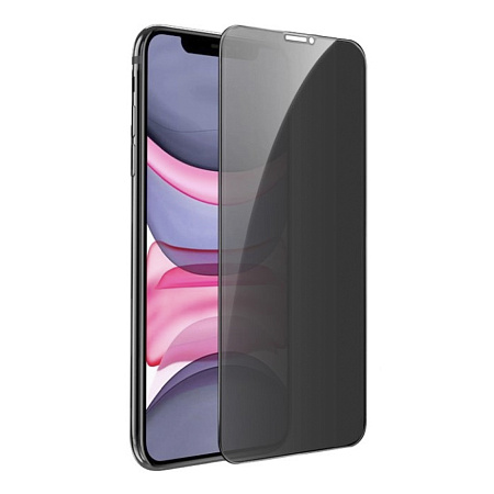 Защитное стекло на iPhone XR/11 (G15), HOCO, Guardian shield series full-screen anti-spy, черное