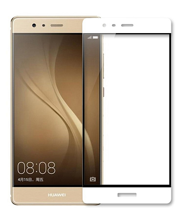 Защитное стекло на Huawei P9, Silk Screen 2.5D, белый, X-CASE