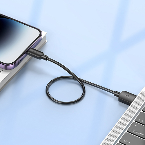 USB дата кабель Lightning, HOCO, X96, 0.25M, черный