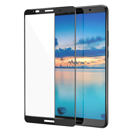 Защитное стекло на Huawei Mate 10, Silk Screen 2.5D, черный, X-CASE