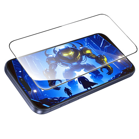 Защитное стекло для iPhone 17 Pro Max, A777, HOCO, HD, рамка черная