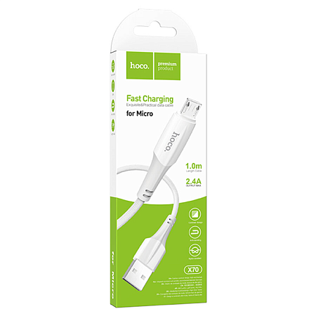 USB Кабель Micro, HOCO, X70, 1м, белый
