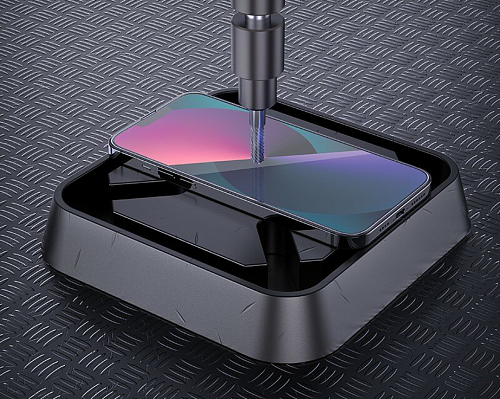 Защитное стекло на iPhone 13 mini (5.4) A12 Plus, HOCO, Nano 3D full screen edges protection tempered glass, черное