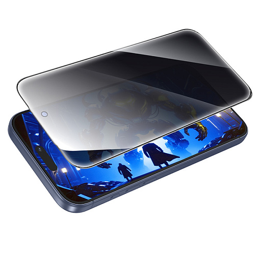 Защитное стекло для iPhone 17 Pro, A777 Plus, HOCO, антишпионское, черное
