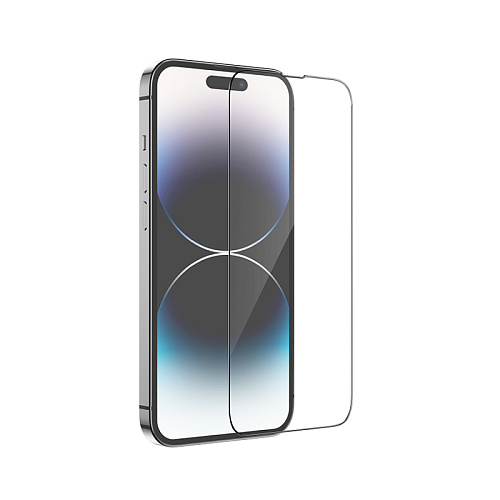 Защитное стекло для iPhone 14 Pro, G14, HOCO, Guardian shield series full-screen HD tempered glass, черное