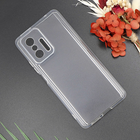 Чехол силиконовый для Xiaomi Mi 11T/Mi 11T Pro, с защитой камеры, X-CASE, прозрачный