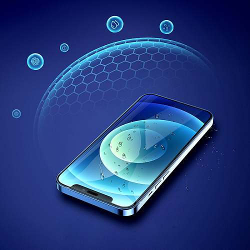 Защитное стекло на iPhone 12 Pro Max (6.7) A777, HOCO, HD, черное