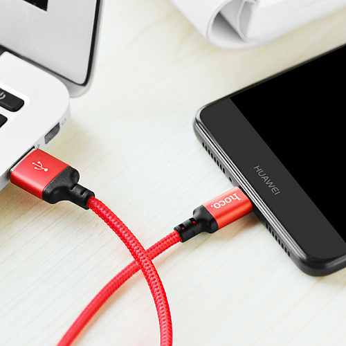 USB Кабель Type-C, HOCO, X14, красный