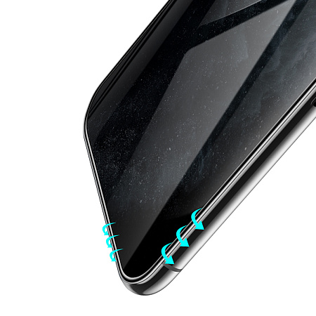Защитное стекло на iPhone XS Max/11 Pro Max (G11), HOCO, Full screen HD privacy protection tempered glass, черное