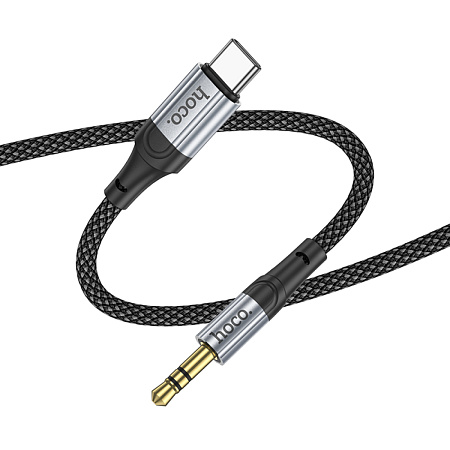 AUX Audio кабель 3,5 мм на Type-C, UPA26, HOCO, черный