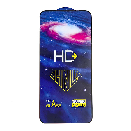 Защитное стекло на Xiaomi Redmi 15 (4G), HD+, прозрачное с черной рамкой, X-CASE