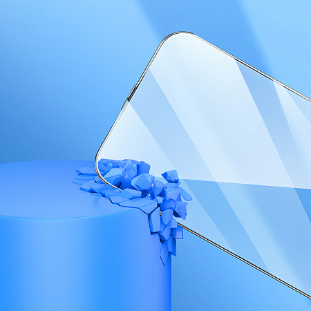 Защитное стекло для iPhone 14 Pro Max, A34, HOCO, 9D large arc dustproof glass, черное