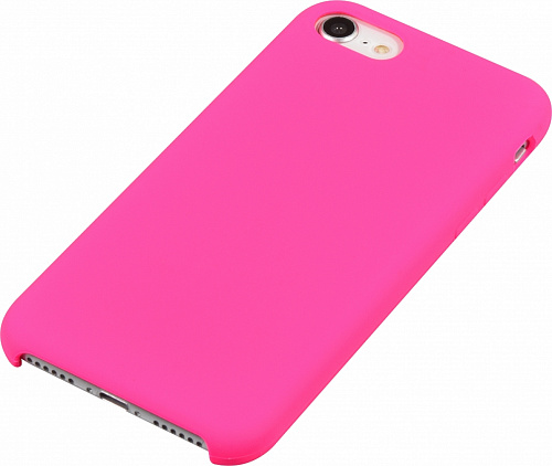 Чехол-накладка для iPhone 7/8/SE (2020), Silicon Case, ярко-розовый