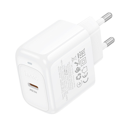 Сетевое зарядное устройство, 1 PD 25W (CS53A), HOCO, белый