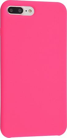 Чехол-накладка для iPhone 7 Plus/8 Plus, Silicone Case, ярко-розовый