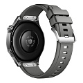 Ремешок на руку универсальный для умных часов 22мм, HOCO, WH17, силиконовый, серый