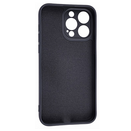 Чехол силиконовый для iPhone 14 Pro Max (6.7), с держателем, с защитой камеры, X-CASE, черный